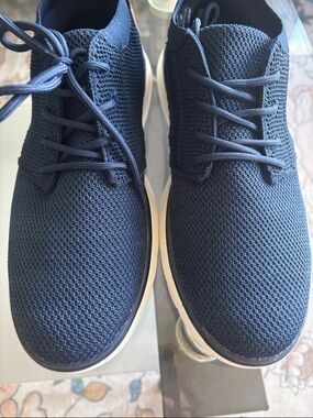 Bruno Marc Dark Blue casual career lace up comfort Sneakers shoes